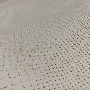 Faux White and Gold Snake Skin Print Tote